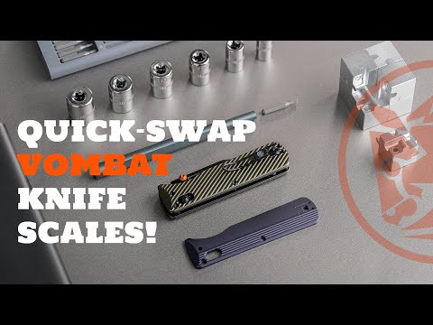 Vosteed Vombat Scale Swap Tutorial - Customize Your Knife Easily!