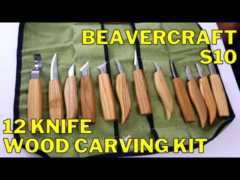 12 Knife ULTIMATE Wood Carving KIT | Beavercraft S10