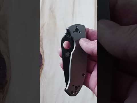 Spyderco Tenacious R.I.L Black Coated Blade
