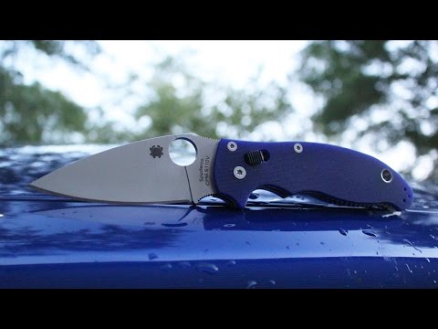 Spyderco Manix 2 S110V Dark Blue G10 Review+(My experience with a stiff lock)