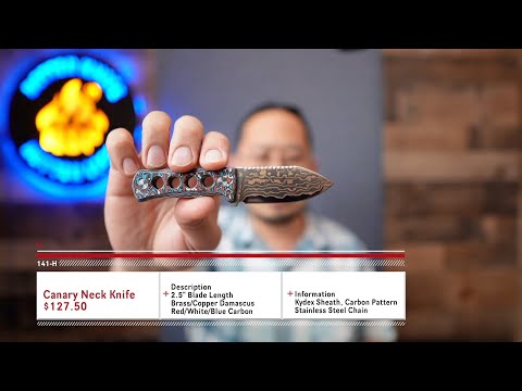 Premium Canary Fixed Blade Neck Knives