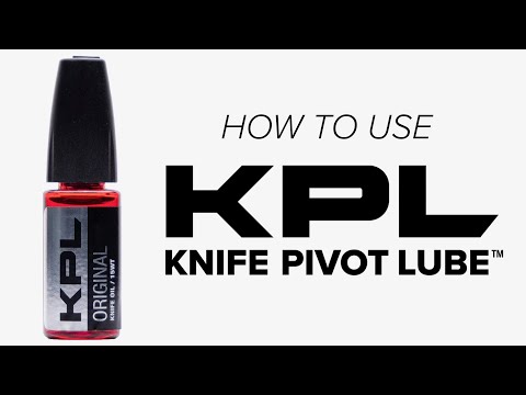 How to use Knife Pivot Lube