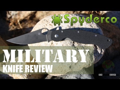 Spyderco Military Black C36GPBK Knife Review | OsoGrandeKnives com