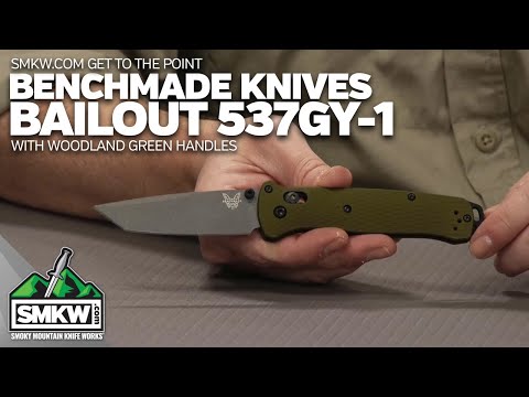 SMKW Get to the Point: Benchmade 537GY-1 Bailout Woodland Green