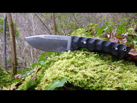 Muela Rhino Bushcraft Knife in 14C28N Sandvik Alloy