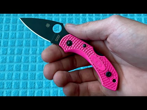 Pink Spyderco Dragonfly 2 S30V Unboxing