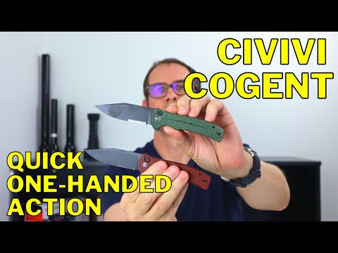Quick ONE HANDED Flipper w/ BUTTON LOCK | Civivi Cogent
