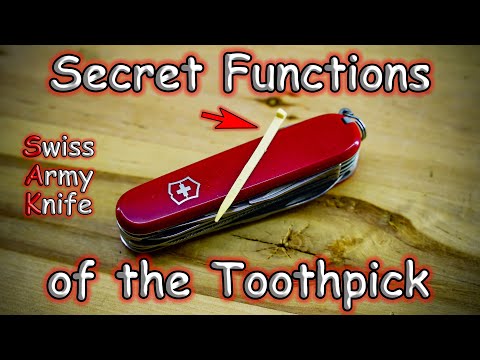 10 Secret Uses for the Toothpick in the Swiss Army Knife