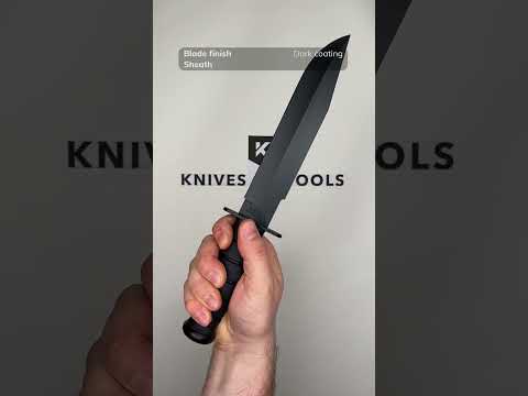 KA BAR Fighter 1269 Clippoint Black, fixed knife
