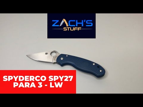 Spyderco Spy 27 Para 3 LW