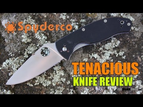 Spyderco Tenacious C122GP Knife Review | OsoGrandeKnives com