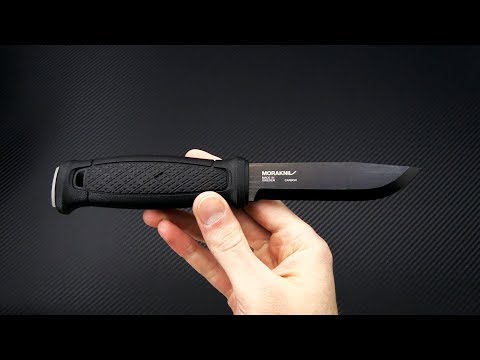 Morakniv Garberg BlackBlade with Leather Pouch - Carbon Steel