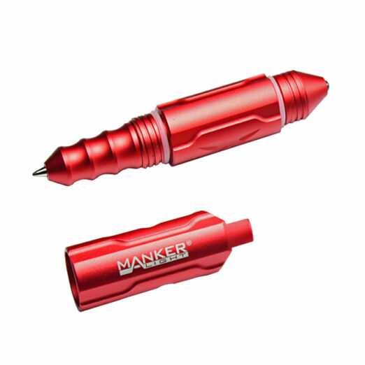 Manker EP01 EDC Keychain Tactical Pen (Red) with 5 free refills