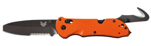 Benchmade 916SBK-ORG Triage Axis Folding Knife with Hook, Orange