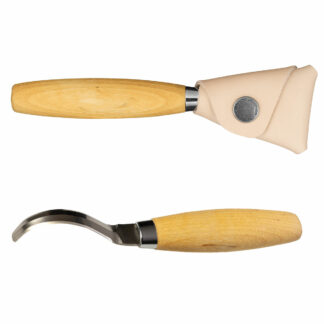 Morakniv Woodcarving Hook Knife 163 - Ambidextrous - Leather Cover