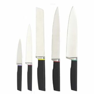 AVANTI 6pc Nero Knife Block Set