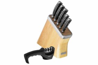 PYROLUX 6 Piece Precision Knife Block Set with Sharpener