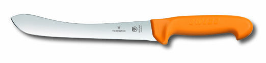 Victorinox Swibo Butchers Knife 24cm Wide Tip Blade - Yellow