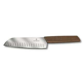 Victorinox Swiss Modern Santoku Knife 17cm Walnut Handle