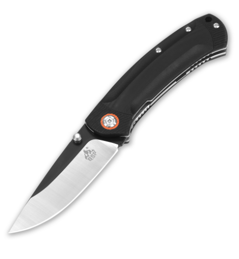 QSP Copperhead EDC Folding Knife, Black G10 Handle