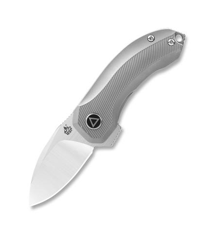 QSP Hamster EDC Pocket Knife - Grey Titanium Handle