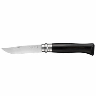 OPINEL Traditional #08 Stainless Steel Blade, Black Ebony Handle + Gift Box