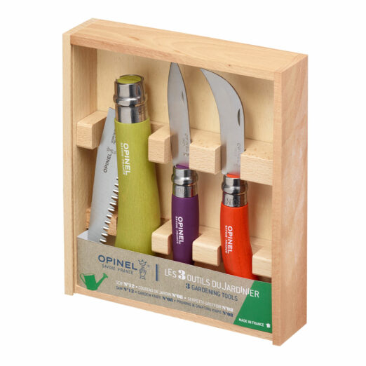 Opinel Gardener's Tool 3pc Set in Wooden Box