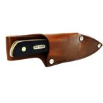 Schrade Lil' Finger Fixed Blade Drop Point + Leather Pouch