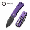 CIVIVI Baby Banter C19068S-4, Purple G10 with Black Stonewash Nitro-V Blade