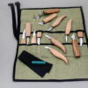 BeaverCraft S10 Wood Carving Set of 12 Tools with Canvas Tool Roll