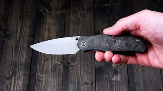 WE Knife Co. Esprit WE20025A-A, Grey/Black Carbon Fibre Titanium Handle