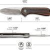 CIVIVI Mini Elementum C18062Q-2 Hand Rubbed Copper Keychain Knife