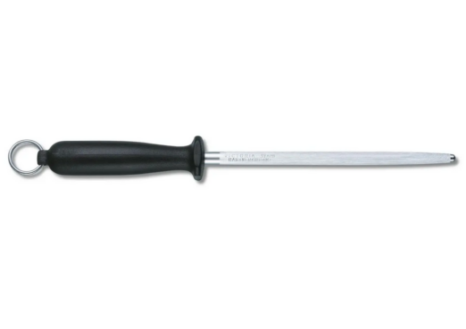 Victorinox Sharpening Steel, Oval 27cm middle fine cut - black handle