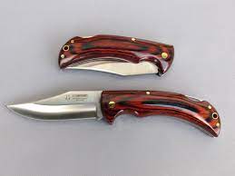 CUDEMAN 326-R Foldable Hunting Knife