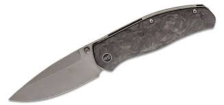 WE Knife Co. Esprit WE20025A-A, Grey/Black Carbon Fibre Titanium Handle