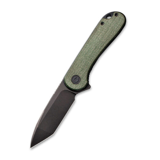 CIVIVI - Elementum Flipper - Green Micarta Handle, Tanto Blade C907T-E