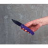 CIVIVI Cogent C20038D-2, Black Stonewashed 14C28N, Purple G10, Button Lock