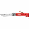 Opinel Colorama Trekking #08 Stainless Steel Folding Knife - Red
