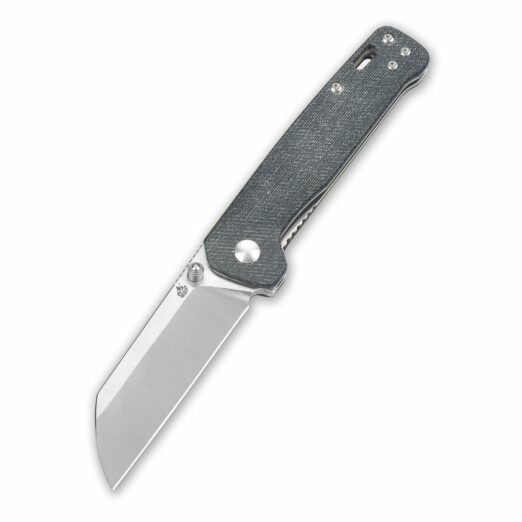 QSP Penguin Liner Lock Folding Knife, Blue Jean Micarta Handle