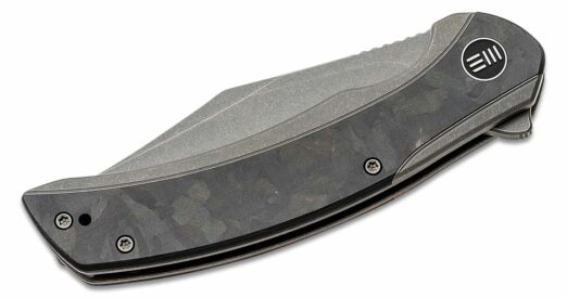 WE Knife Co. Snick, WE19022F-2 - Grey Ti with Marble CF Inlay