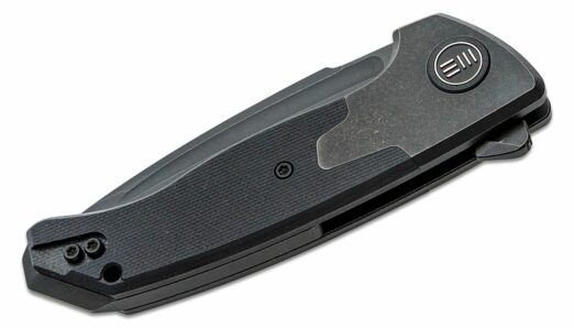 WE Knife Co. Press Check WE20078A-1, BlackTi with Black G10 Inlay