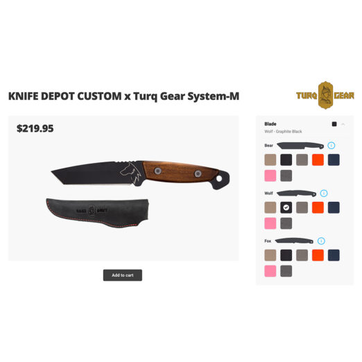 KNIFE DEPOT CUSTOM x Turq Gear System-M