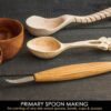 BeaverCraft SK4S Open Curve Spoon Knife with Leather Cover