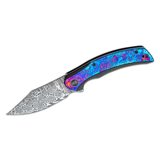 WE Knife WE19022F-DS1 Snick Flipper Knife Titanium Handle With Timascus Inlay