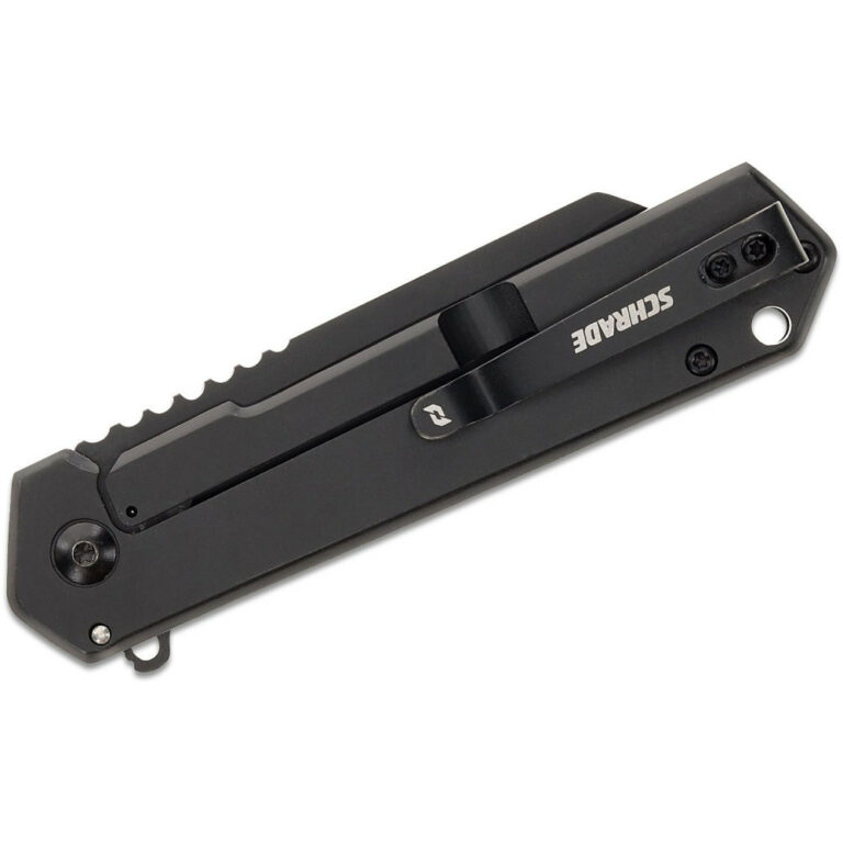 Schrade Delta Class Lateral Black/Grey G10 with Black Blade Knife Depot