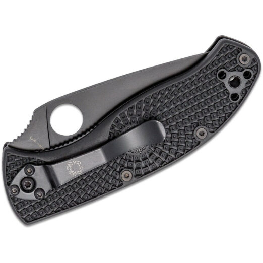 Spyderco Tenacious Lightweight C122PBBK - Black FRN with Black 8Cr13MoV Blade