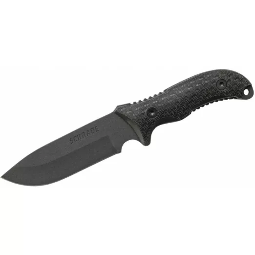 Schrade SCHF36 Frontier + Pouch, Ferro Rod, Sharpening Steel