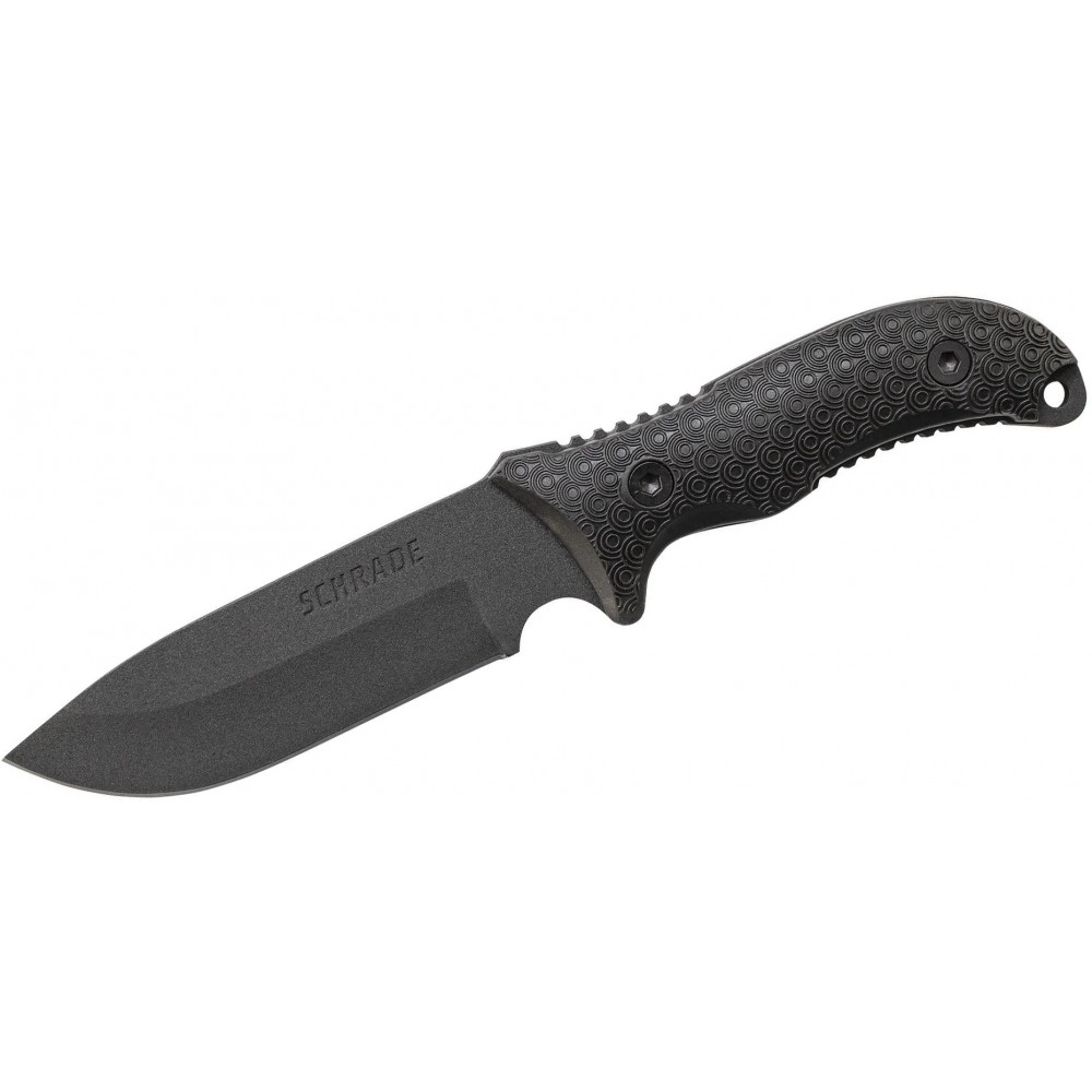 Schrade SCHF36 Frontier + Pouch, Ferro Rod, Sharpening Steel Knife