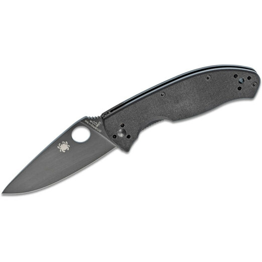 Spyderco Tenacious C122GBBKP - Black G10 with Black 8Cr13MoV Blade