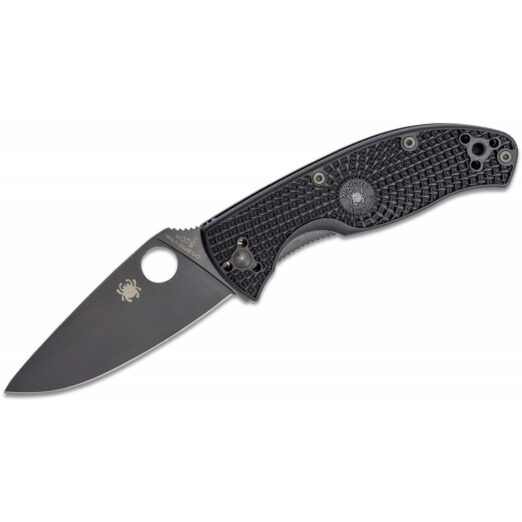 Spyderco Tenacious Lightweight C122PBBK - Black FRN with Black 8Cr13MoV Blade